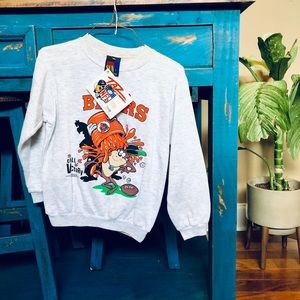 Vintage Chicago Bears Kid Sweater NWT Sun L